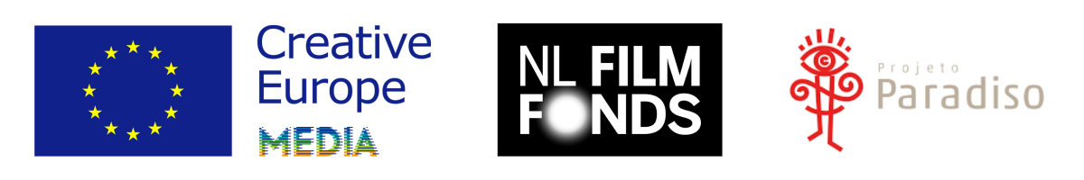 Logos of Creative Europe Media, NL Film Fonds, Projeto Paradiso